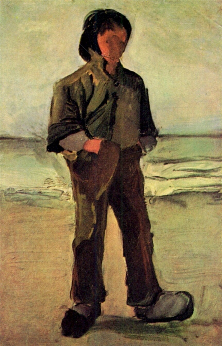 Fisherman On The Beach Vincent Willem Van Gogh Oil Painting